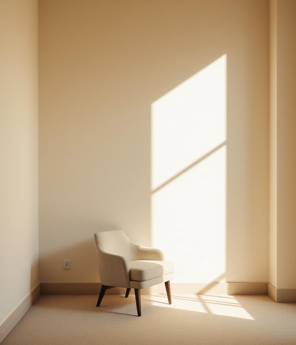 Sala de consulta iluminada por luz natural